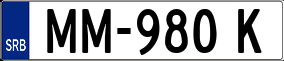 Trailer License Plate